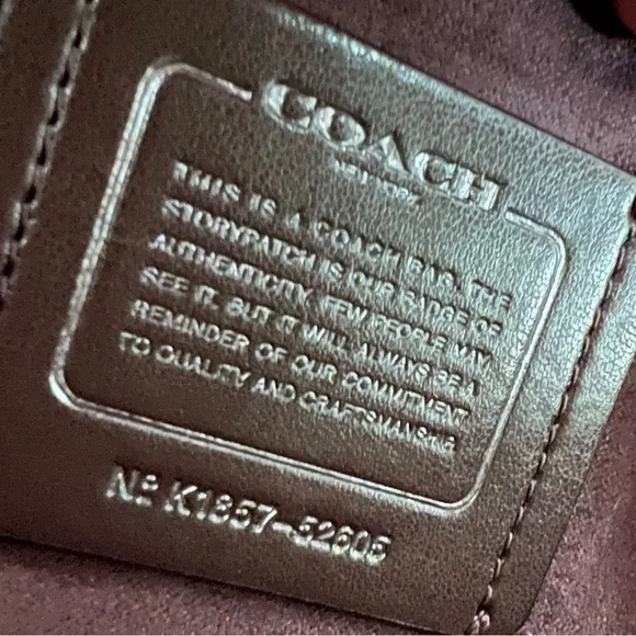 Coach Parker Rainbow Ombre Stripe Quilted Leather Convertible Shoulder Bag 52605 - Picture 9 of 11